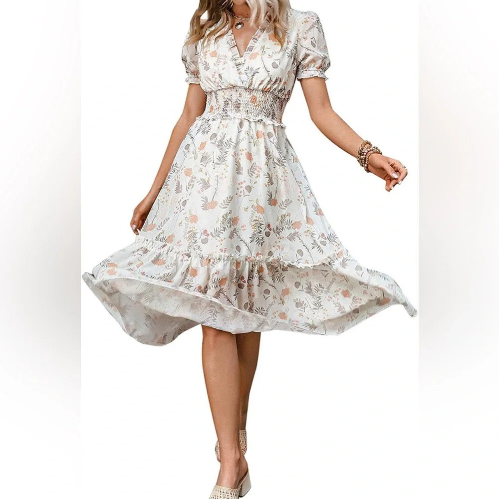 Simplee | Floral Midi Dress | VGUC | Size S - Picture 2 of 7